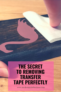 how to remove vinyl off cricut strong grip transfer tape off