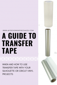 How to Use Transfer Tape with Vinyl // Transfer Tape 101 for Beginners 