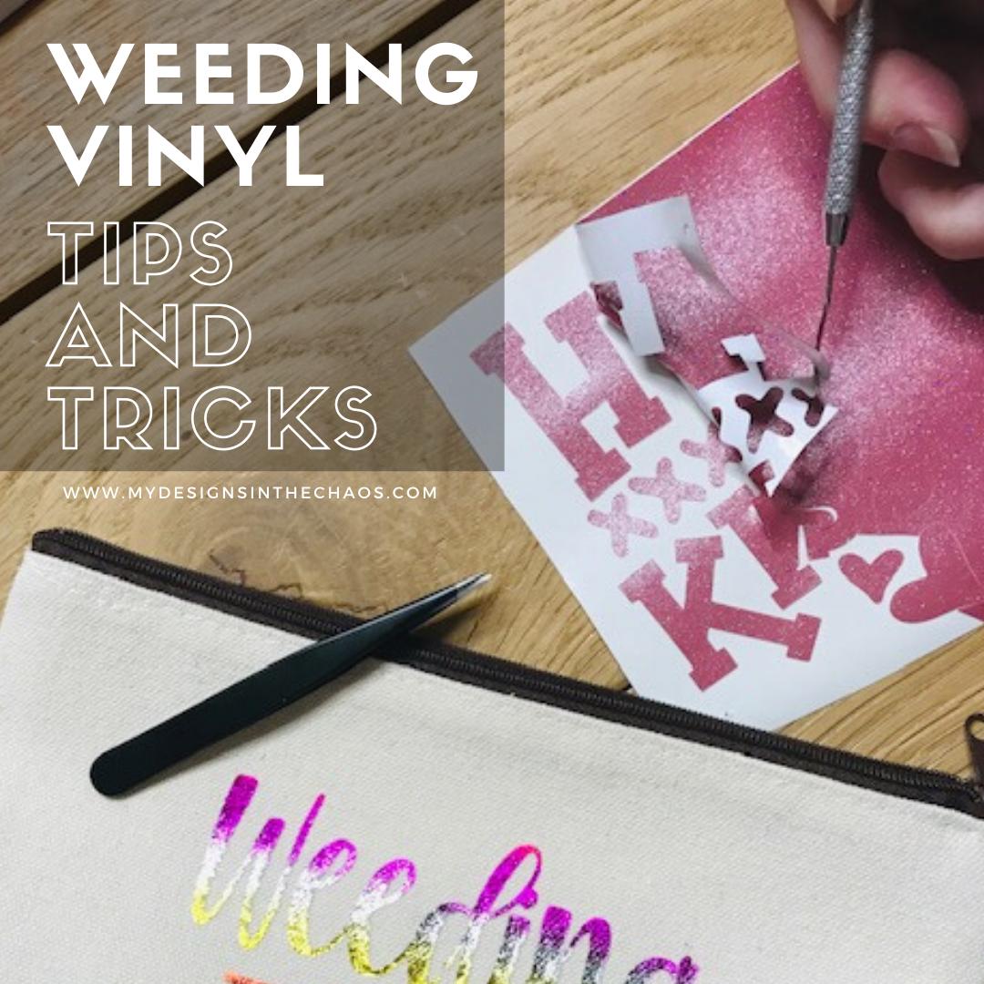 Using a Pen to Help Weed Glitter HTV - Cricut - Expressions Vinyl