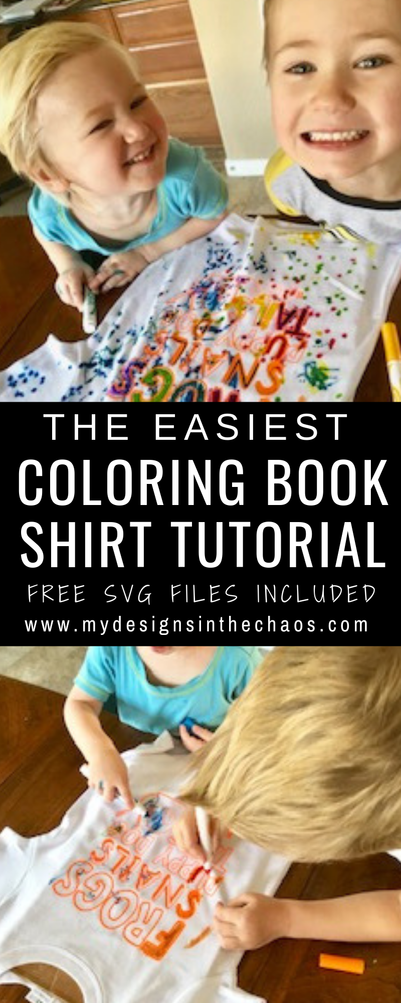 DIY Coloring Book Shirt Tutorial - My Designs In the Chaos