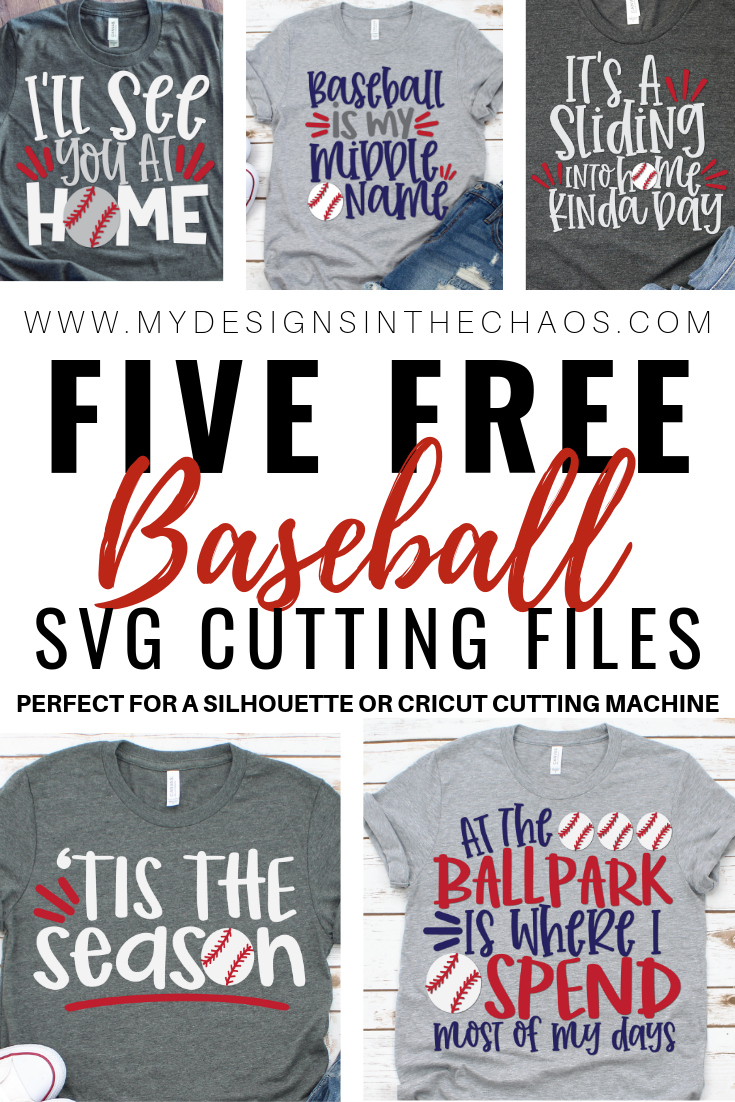 Download Free Baseball SVG Files for Silhouette or Cricut - My Designs In the Chaos