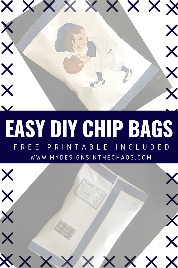The chip bags turn out way better now! All supplies used are listed in, chip bag template tutorial