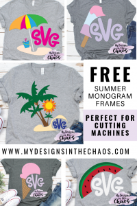 Download Free Summer Monogram Frame Svg Designs My Designs In The Chaos