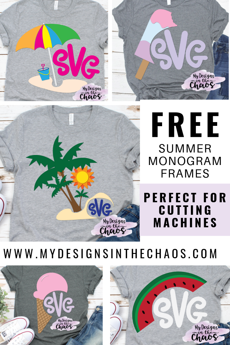 Download Free Summer Monogram Frame SVG Designs - My Designs In the ...