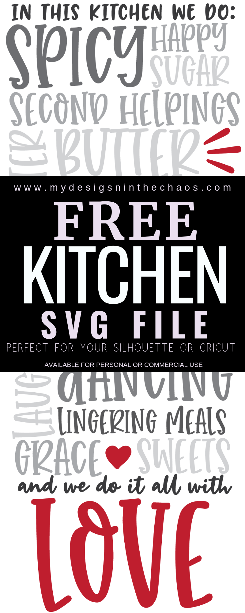 Download Free Kitchen SVG - My Designs In the Chaos