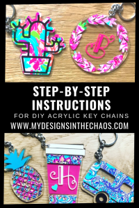 Download Diy Acrylic Key Chain With Adhesive Vinyl My Designs In The Chaos