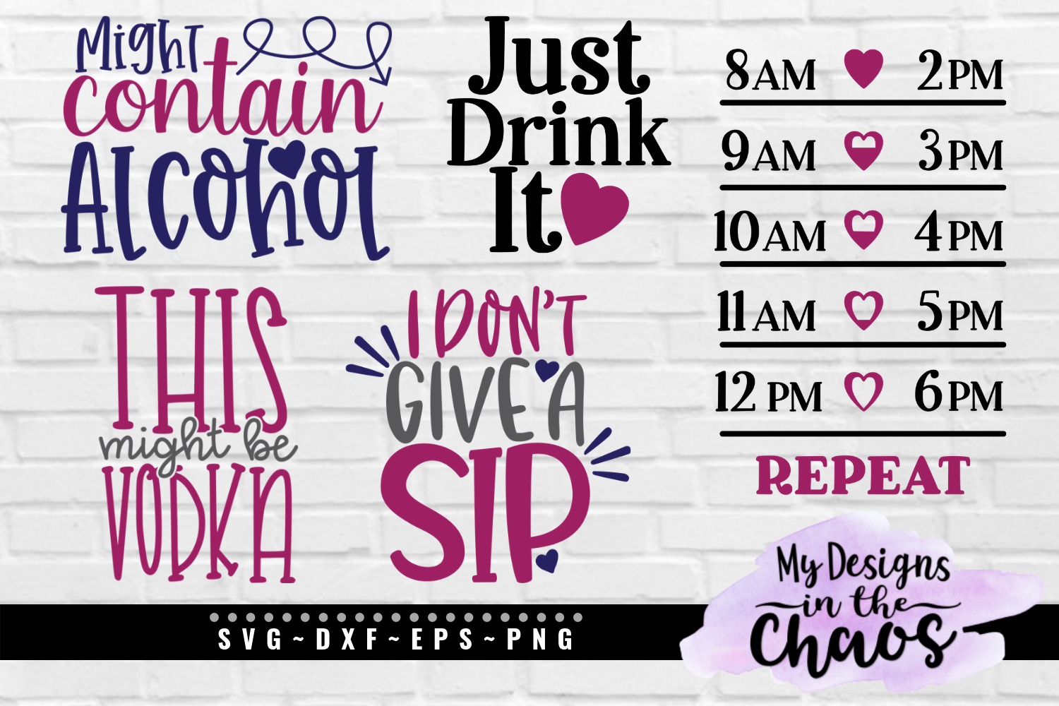 Download Free Drinkware SVG Files - My Designs In the Chaos