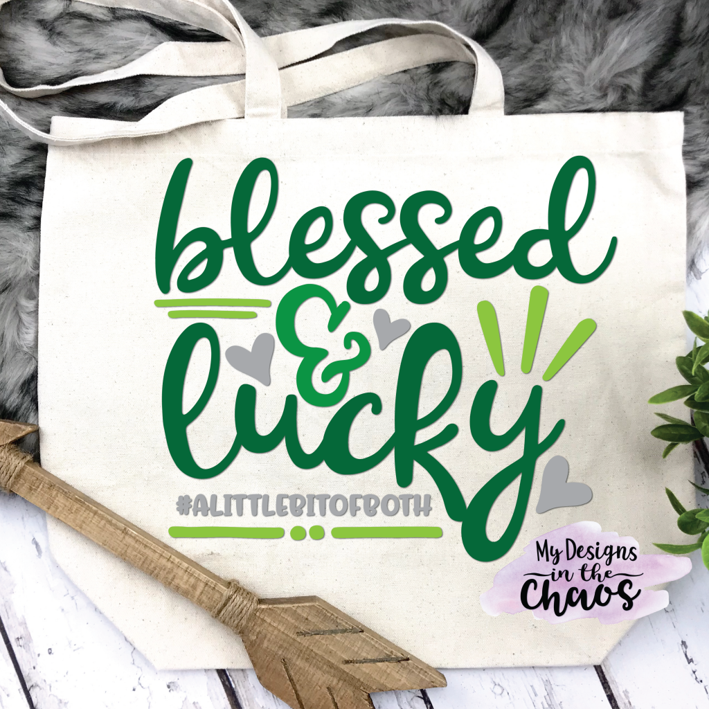 lucky charm svg-blessed and lucky