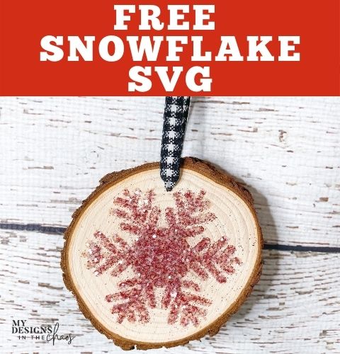 free snowflake svg wood slice craft
