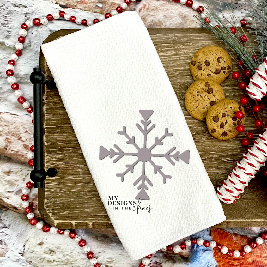 snowflake svg for kitchen towel