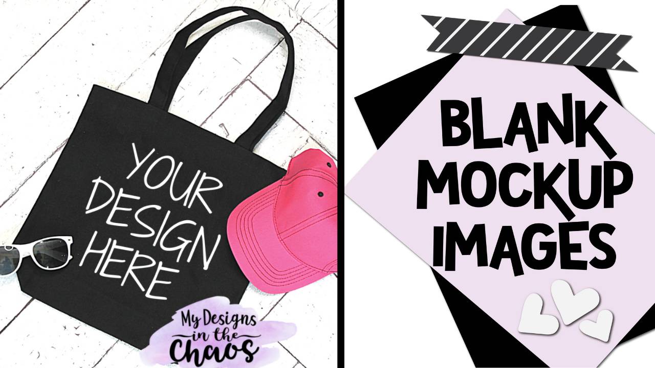 Black Canvas Tote Bag - My Designs In the Chaos